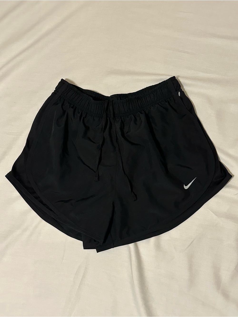 Nike Black Women's Athletic Running Shorts with Reflective Swoosh